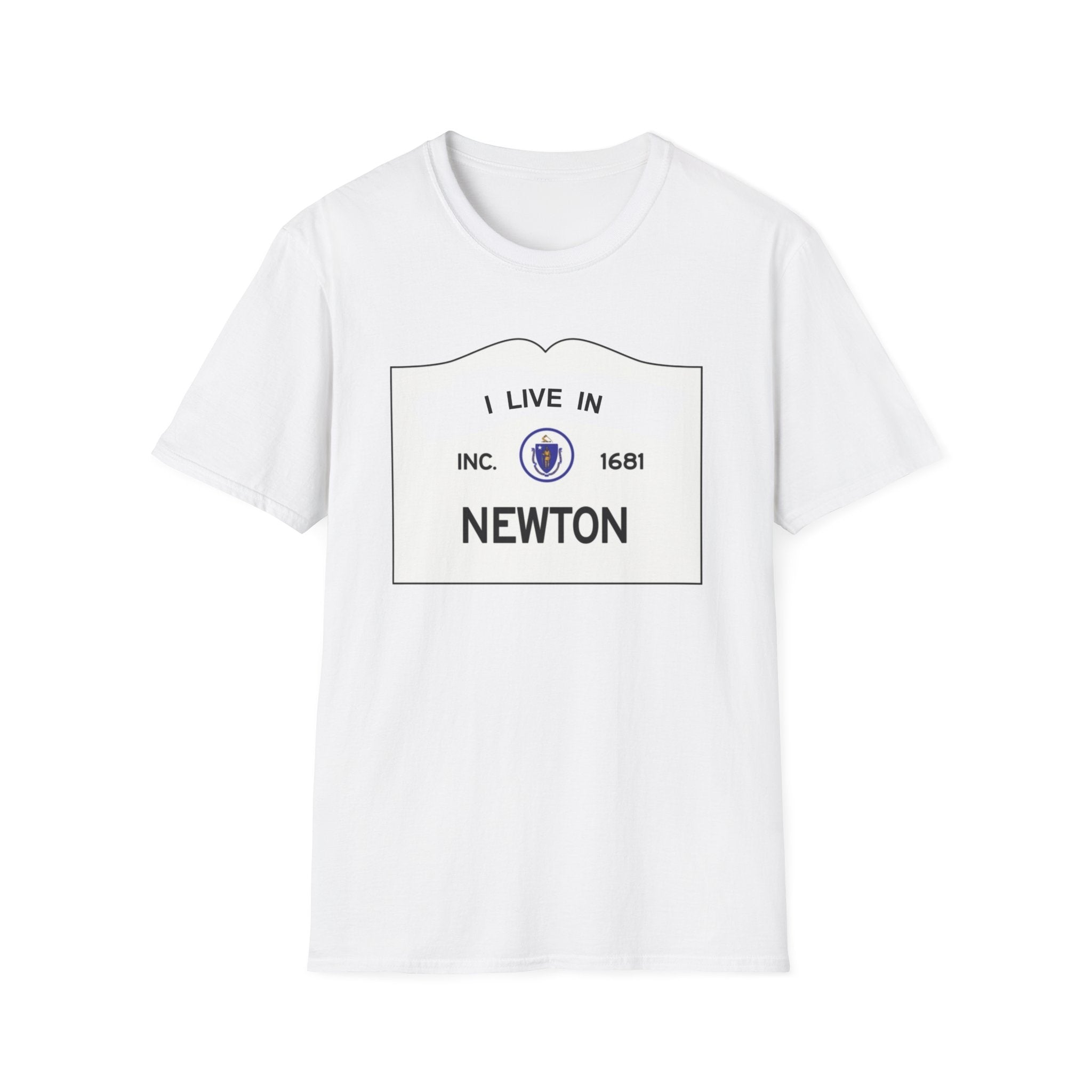 I Live in Newton Unisex Softstyle T-Shirt