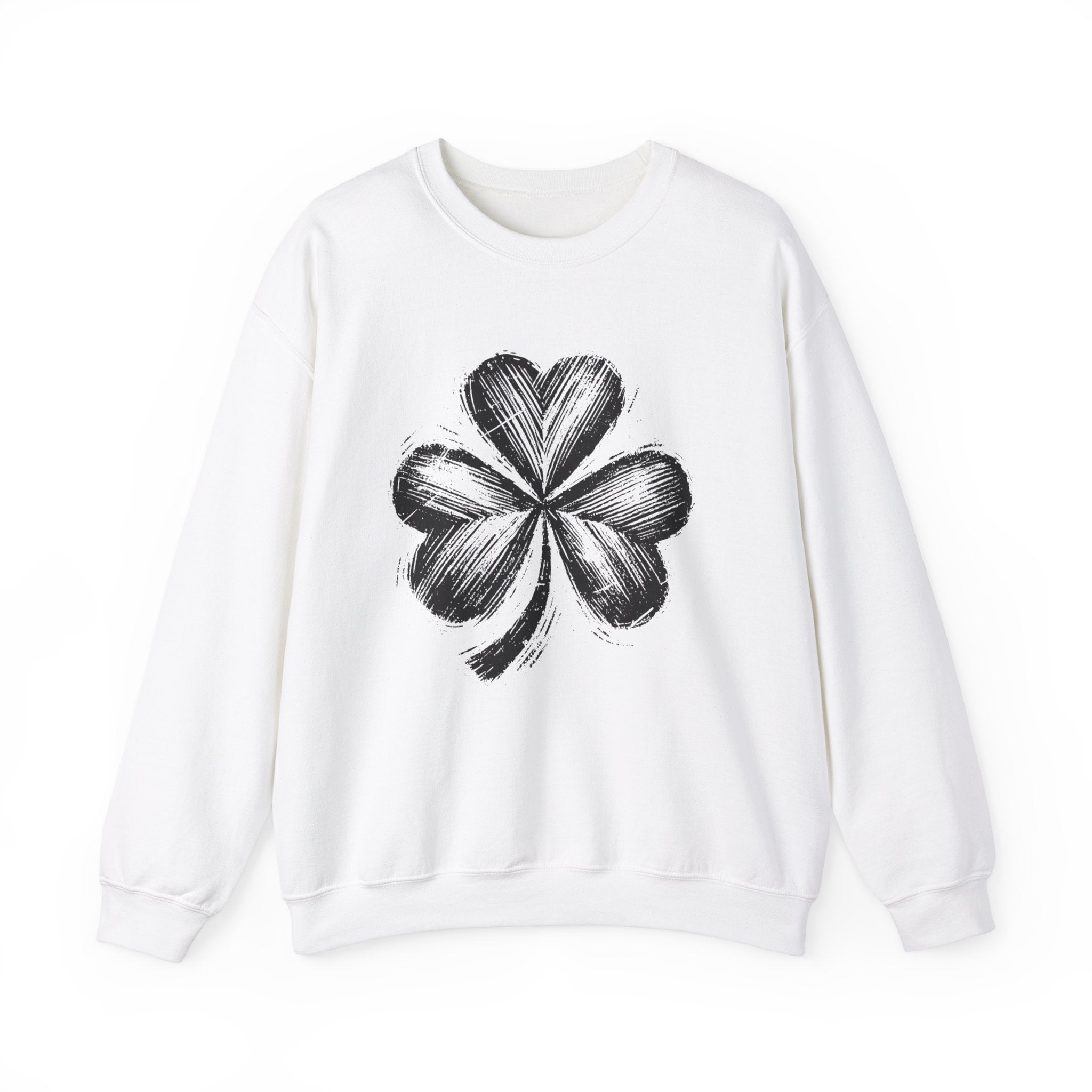 Lucky Clover Unisex Crewneck Sweatshirt - Perfect for St. Patrick's Day