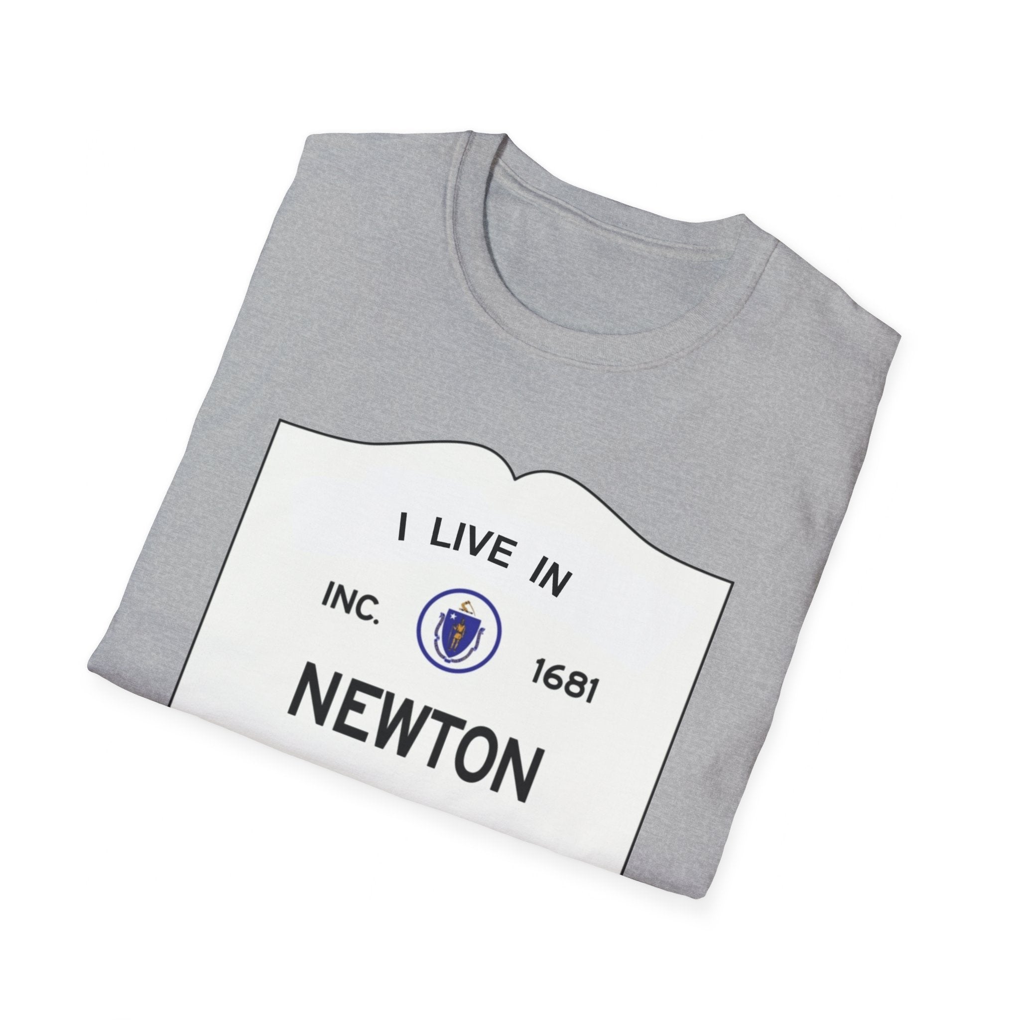 I Live in Newton Unisex Softstyle T-Shirt