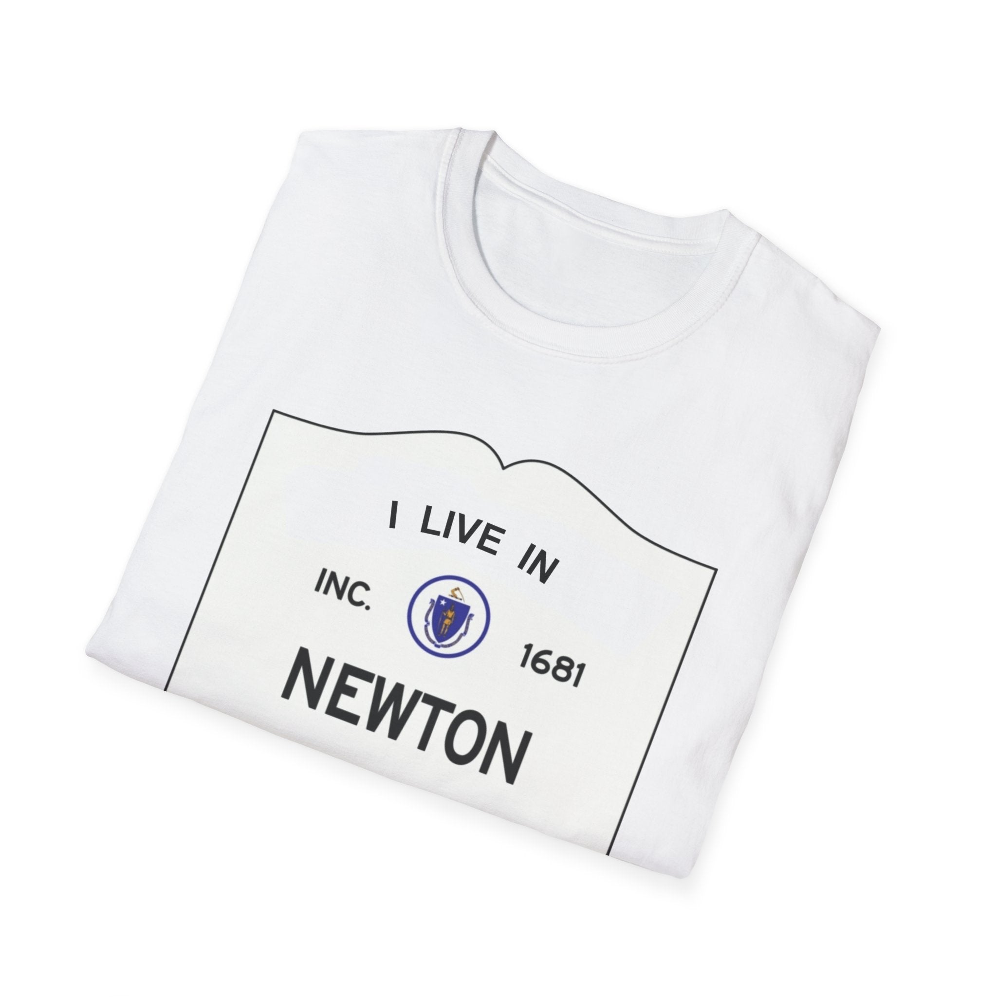 I Live in Newton Unisex Softstyle T-Shirt