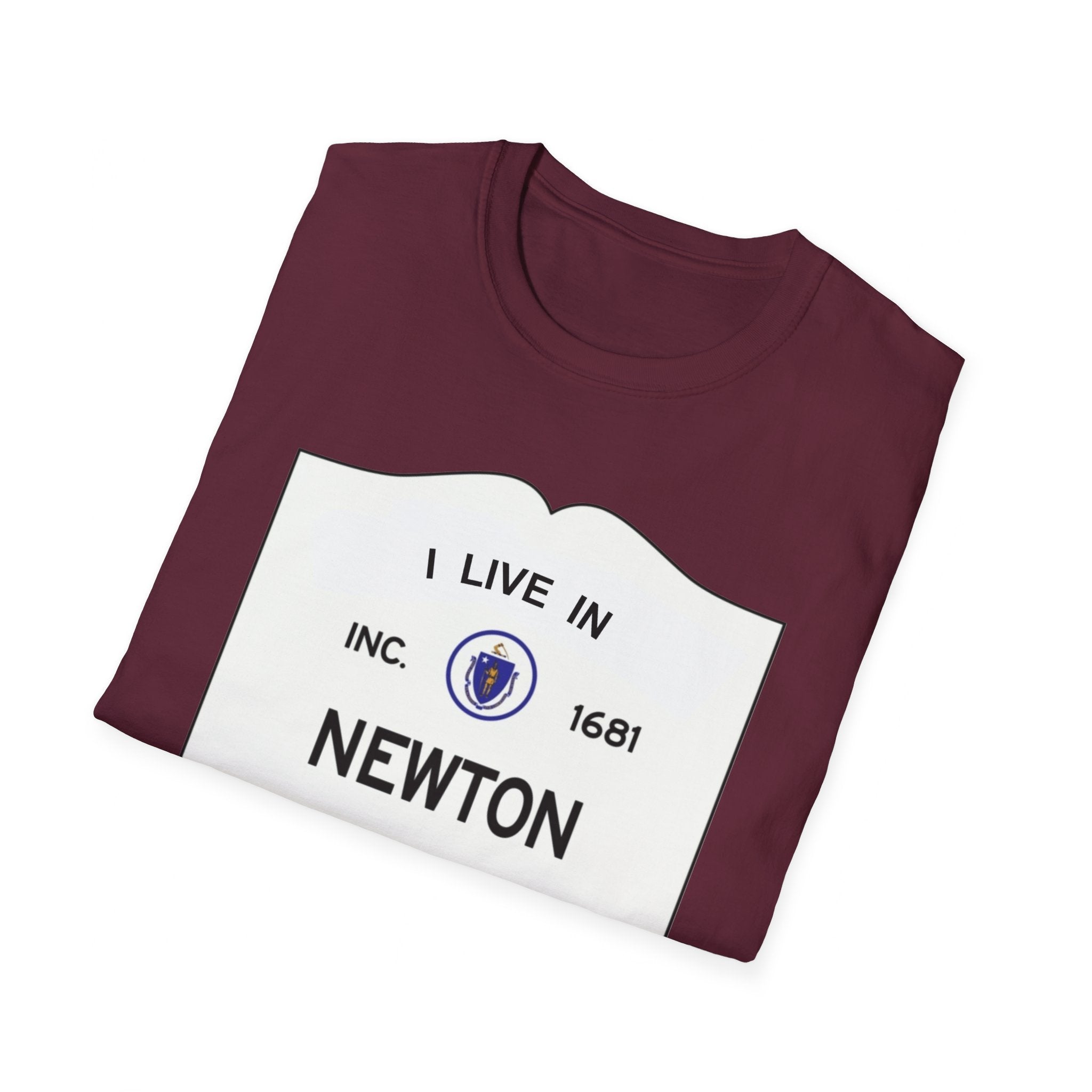 I Live in Newton Unisex Softstyle T-Shirt