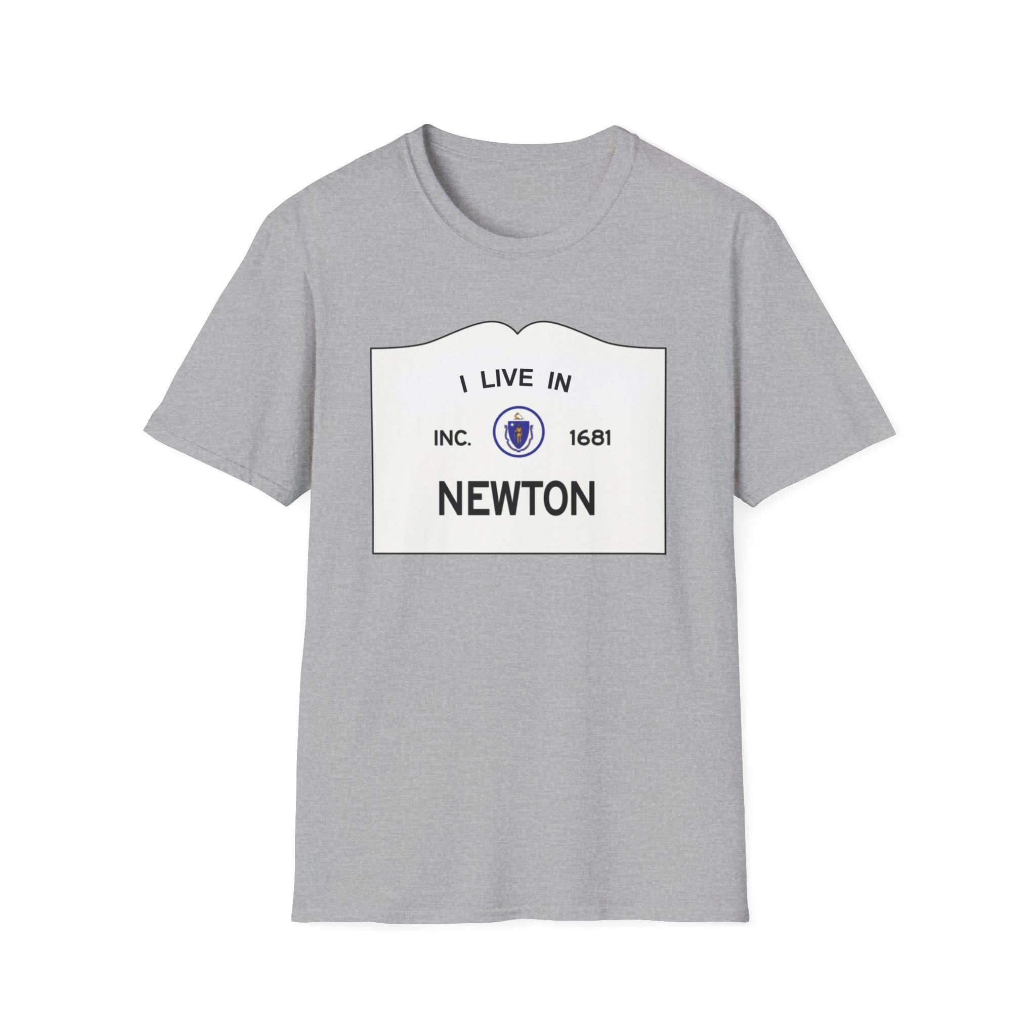 I Live in Newton Unisex Softstyle T-Shirt